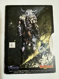 Magic The Gathering Hurloon Minotaur Spindown Life Counter InQuest 1996 - Image 2