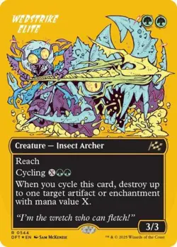 ~ Webstrike Elite (Borderless) (First-Place Foil) ~ NM Foil ~ ~ MTG ~ - Image 1
