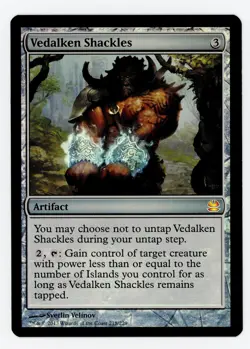 1x Vedalken Shackles #218/229Modern Masters 2013 Magic MTG - NM FOIL - Image 1