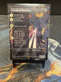 Summon: Bahamut (Borderless) - Regular - Final Fantasy - Mythic - MTG #356 - Image 1