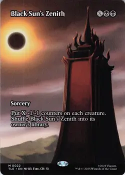 MTG Black Sun's Zenith (Borderless) (22) | NM | Avatar: The Last Airbender {TLE} - Image 1