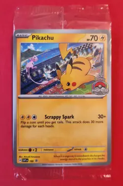 2024 POKEMON WORLD CHAMPIONSHIPS PROMO *PIKACHU SVP 190 Sealed FREE SHIPPING! - Image 1