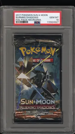 Pokemon Sun & Moon Burning Shadows Booster Pack Necrozma Art - PSA 10 - Image 1