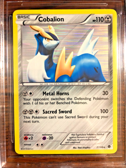 Cobalion Holo Rare #77 - BGS NM-MT+ 8.5 - 2011 BW Emerging Powers - Pokemon TCG - Image 2