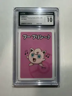 2019 Jigglypuff POKEMON Playing Card Old Maid JAPANESE CGC GEM MINT 10 - Image 1