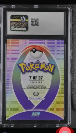 CGC 9 Umbreon 2001 Johto League Champions Topps 7 of 37 Sticker Pokemon Card - Image 2
