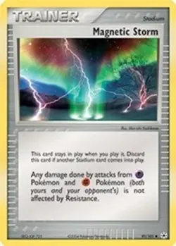 Magnetic Storm (#91/101) - Reverse Holofoil EX - Hidden Legends LP Pokemon - Image 1