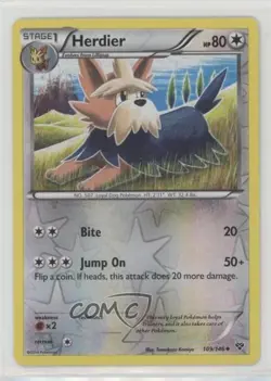 Herdier Reverse Foil Pokemon XY Base Set #109 - Image 1