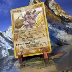 Nidoking - 8/112 Pokemon FireRed & LeafGreen - Reverse Holo Damaged - Image 2