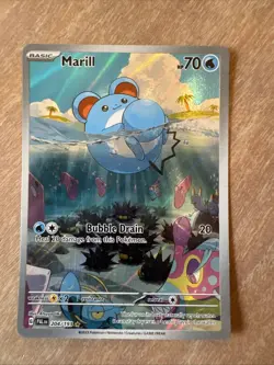 Pokemon TCG Paldea Evolved Marill Illustration Rare Card 204/193 - Image 1