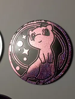 Lot 5 Jetons / Pieces / Coins Pokemon Jumbo - Ultra Premium 151 Mew - Energie - Image 2