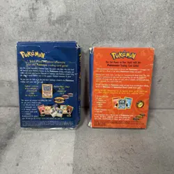 Pokemon TCG Base Set (2) Starter Set Boxes 1999 - Empty Boxes + Content Only - Image 2