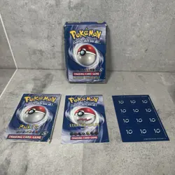 Pokemon TCG Base Set (2) Starter Set Boxes 1999 - Empty Boxes + Content Only - Image 4