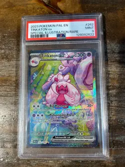 Pokemon 2023 Paldea Evolved Special Illustration Rare TINKATON EX #262 PSA 9 - Image 1