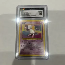 2000 POKEMON PROMO BLACK STAR POKEMON LEAGUE #8 MEW CGC 10 - Image 1