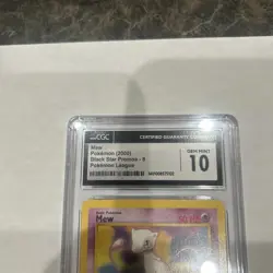 2000 POKEMON PROMO BLACK STAR POKEMON LEAGUE #8 MEW CGC 10 - Image 2