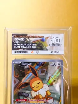 Eevee 173 Pokemon Center Promo ACE 10 Gem Mint Prismatic Evolutions ETB SVP173 - Image 4