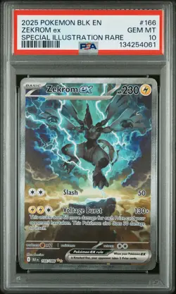 Pokemon Zekrom ex Black Bolt Special Illustration Rare 166/086 PSA 10 Gem Mint - Image 1