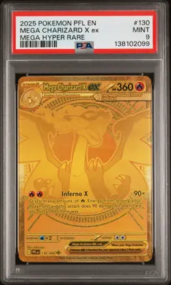 Mega Charizard X ex 130/094 Me02: Phantasmal Flames Holo for sale online - Image 1