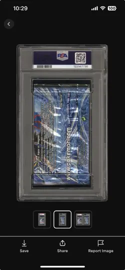 2015 English Pokemon XY Double Crisis Kyogre & Shelly Sealed Pack PSA 10 - Image 2
