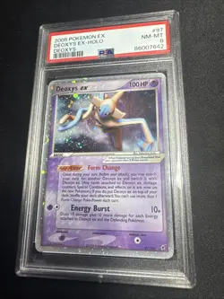 2005 Pokemon Deoxys Ex Holo 97/107 Ex Deoxys Psa 8 - Image 1