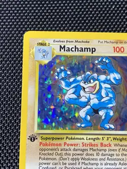 Pokemon Card Machamp 8/102 1st Edition Base Set Holo Foil LP/NM Vintage Rare - Image 2