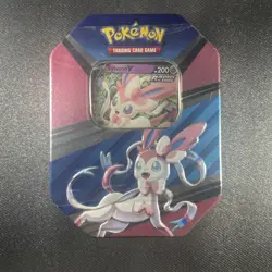 Pokemon TCG V Heroes Tin Sylveon V Rapid Strike 4 Booster Packs Sealed 2022 - Image 1