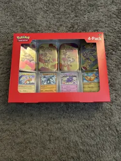 Pokemon TCG 151 Mini Tins 4 Pack + 4 Promos | Sams Club Exclusive NEW - Image 1
