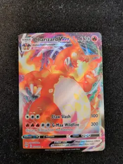 Pokemon TCG Charizard VMAX Darkness Ablaze Holo Ultra Rare Card 020/189 - Image 1