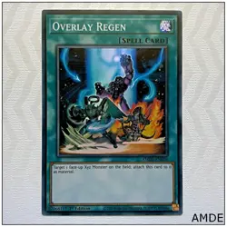 Overlay Regen - AMDE-EN056 - Super Rare 1st Edition Yugioh - Image 1
