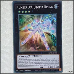 Number 39: Utopia Rising - MAZE-EN021 - Super Rare 1st Edition Yugioh - Image 1