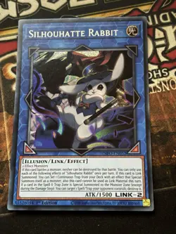 YUGIOH! Silhouhatte Rabbit INFO-EN052 Secret Rare 1st Edition NM EURO - Image 2
