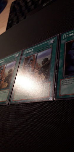 Yu-Gi-Oh! 3x Tribut, SRL-G034/DB1-DE019, Common, 1./2.Auflage, Deutsch, GD/GD/PL - Image 5