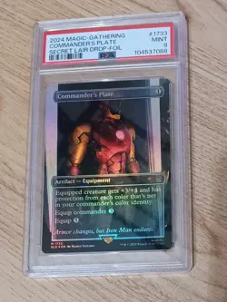 MTG Commander's Plate Foil - PSA 9 - Marvel Secret Lair Drop - 1733 M - Image 1