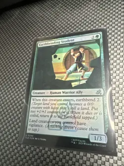 Earthbending Student Foil Near Mint English MTG - Image 1