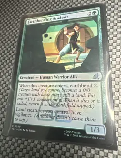 Earthbending Student Foil Near Mint English MTG - Image 2