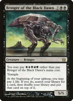Bringer of the Black Dawn Fifth Dawn MP MTG - Image 1