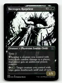 Necrogen Rotpriest (Showcase) 296 Foil U Phyrexia: All Will Be One - Image 1