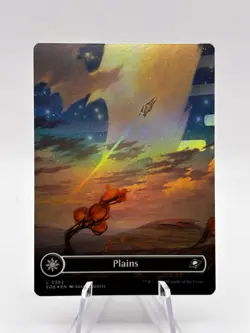 Plains 0262 Foil Borderless Edge of Eternities EOE MTG NM - Image 1
