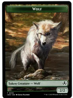 Wolf (0009) / Wolf (0018) - Double-Sided Token - Innistrad Remastered - MTG - Image 2