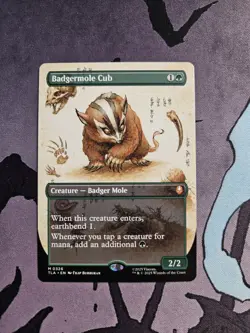 Badgermole Cub [Extended Art] - MTG Near Mint English Card - Image 1