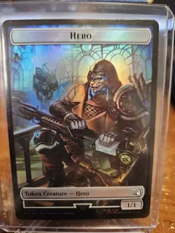 Magic: The Gathering Final Fantasy Hero Token (0004) Moogle Token (0011) FOIL - Image 1