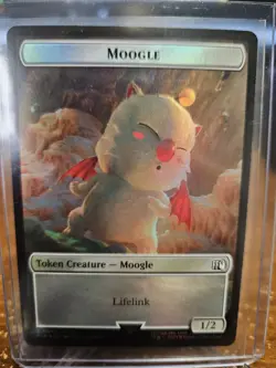 Magic: The Gathering Final Fantasy Hero Token (0004) Moogle Token (0011) FOIL - Image 2