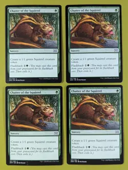 Chatter of the Squirrel x4 Double Masters 4x Playset Magic the Gathering MTG - Image 1