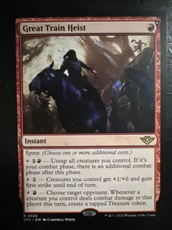 MTG- Great Train Heist Outlaws of Thunder Junction Regular - Image 1