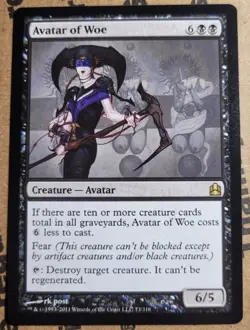 MTG Avatar of Woe - Commander 2011 LP - Image 1