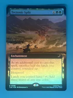 MTG: Avatar: The Last Airbender Eternal-Legal, Tectonic Split Extended Art Foil - Image 1