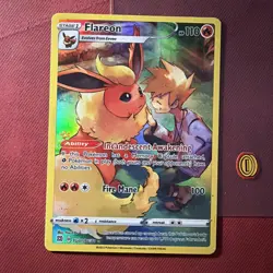 Pokemon - Flareon - TG01/TH30 - SWSH09: Brilliant Stars - Ultra Rare - NM - Image 1