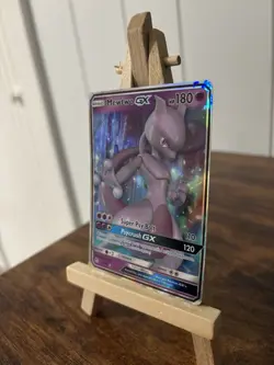 Mewtwo GX 31/68 Hidden Fates Ultra Rare English Pokemon Card TCG MP - Image 2