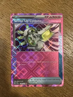 Pokemon Trainer Scoop Up Cyclone 128/131 Sv: Prismatic Evolutions ACE SPEC Holo - Image 1